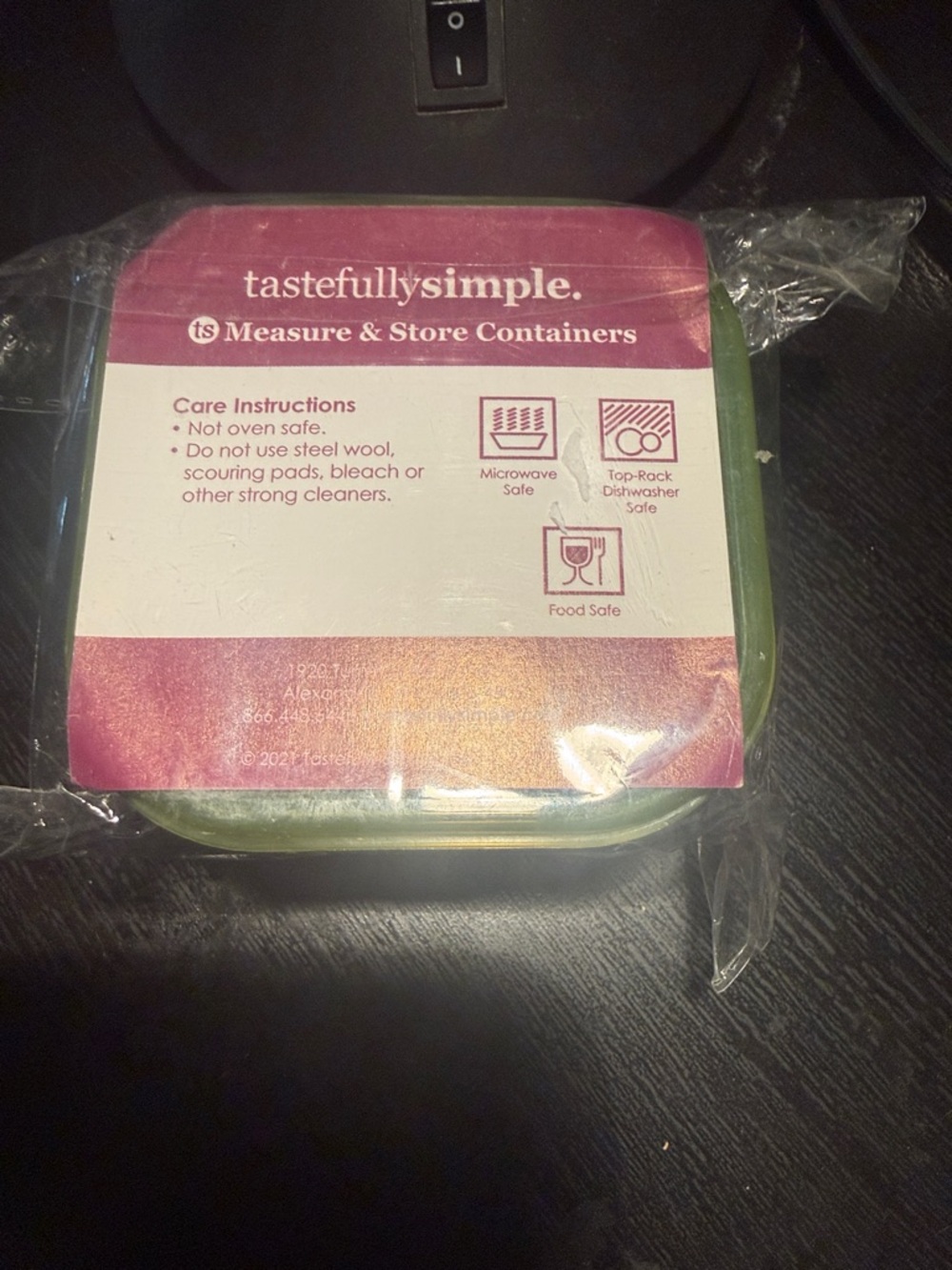 Green Measure & Store Container